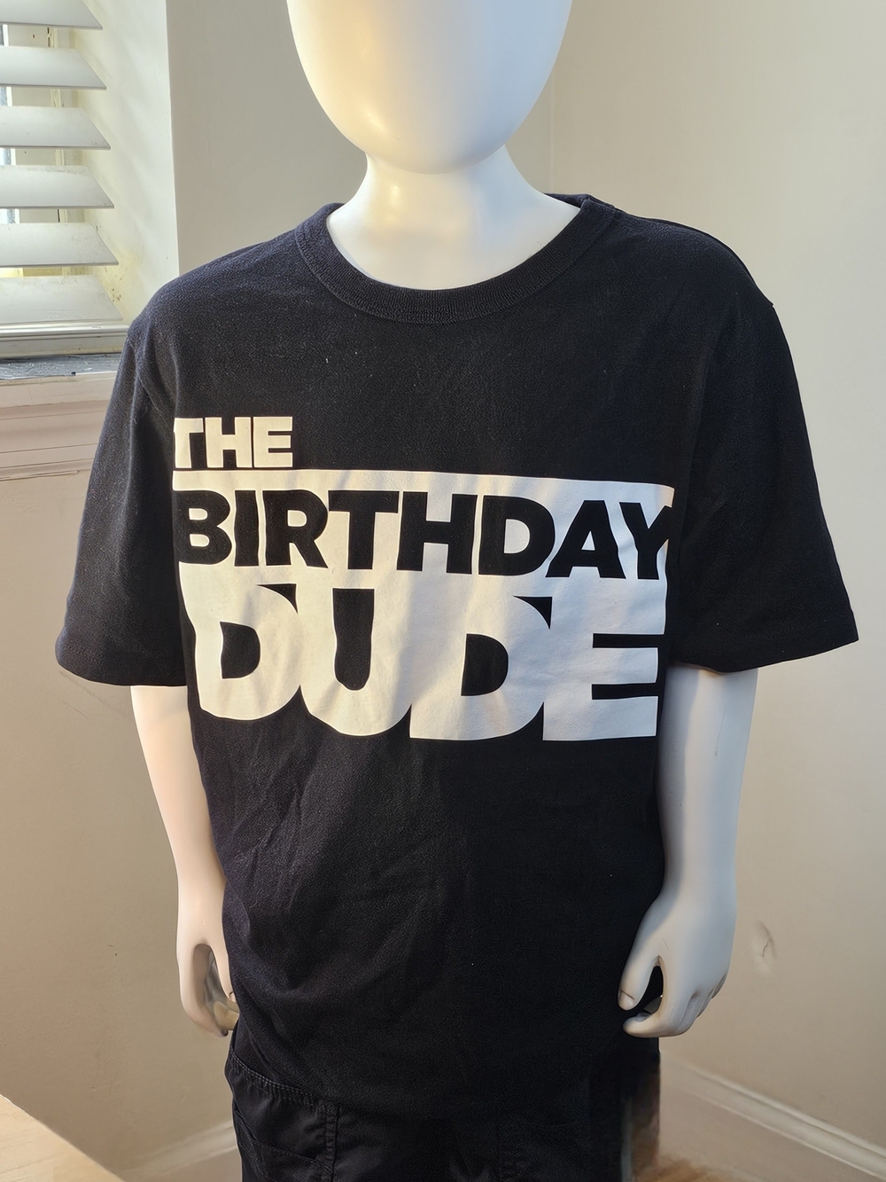 Black Childrens Place Graphic Tee with White Print For Birthday Boy